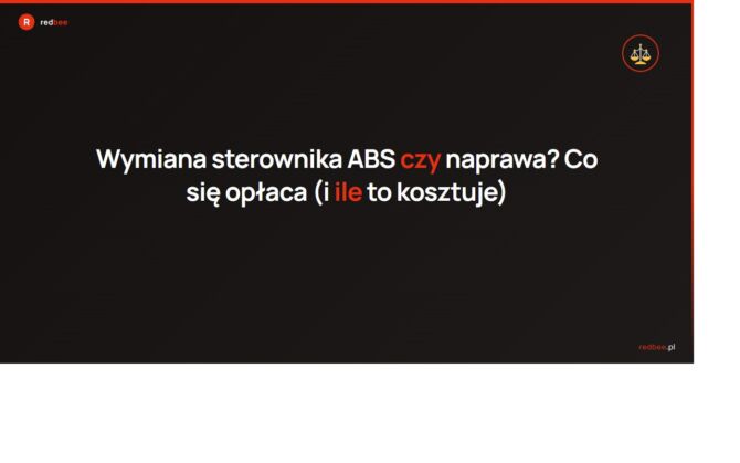 Wymiana sterownika abs czy naprawa