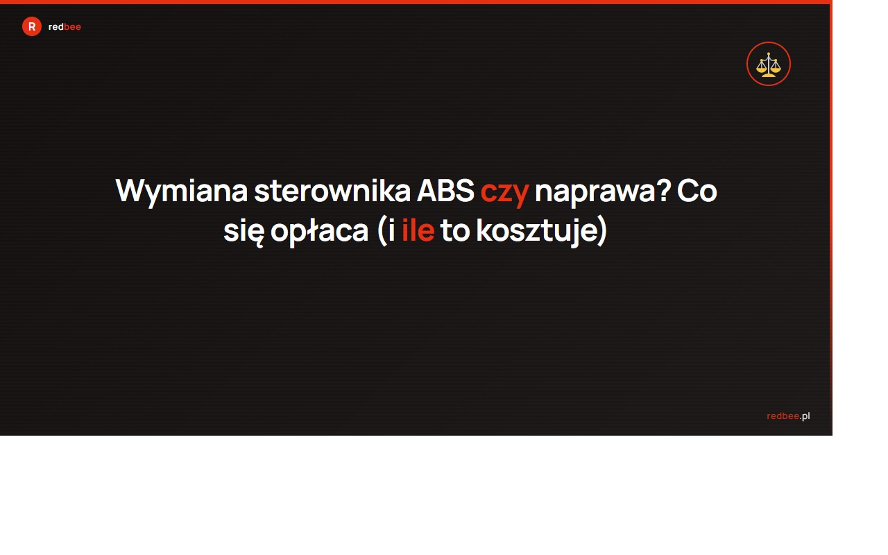 Wymiana sterownika abs czy naprawa