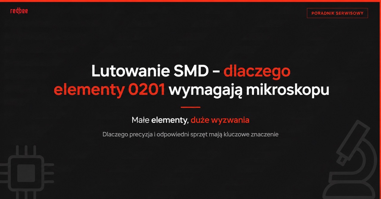 Lutowanie SMD – dlaczego elementy 0201 wymagają mikroskopu
